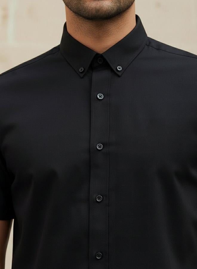 Splash FAV Men Regular Fit Button Down Collar Short Sleeve Shirt - Image 4